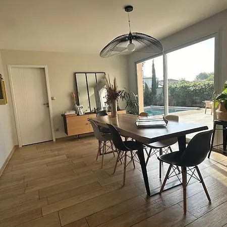 빌라 La Paisible, Maison Toute Equipee Avec Piscine Sallèles-dʼAude